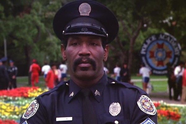 A lady and a police officer